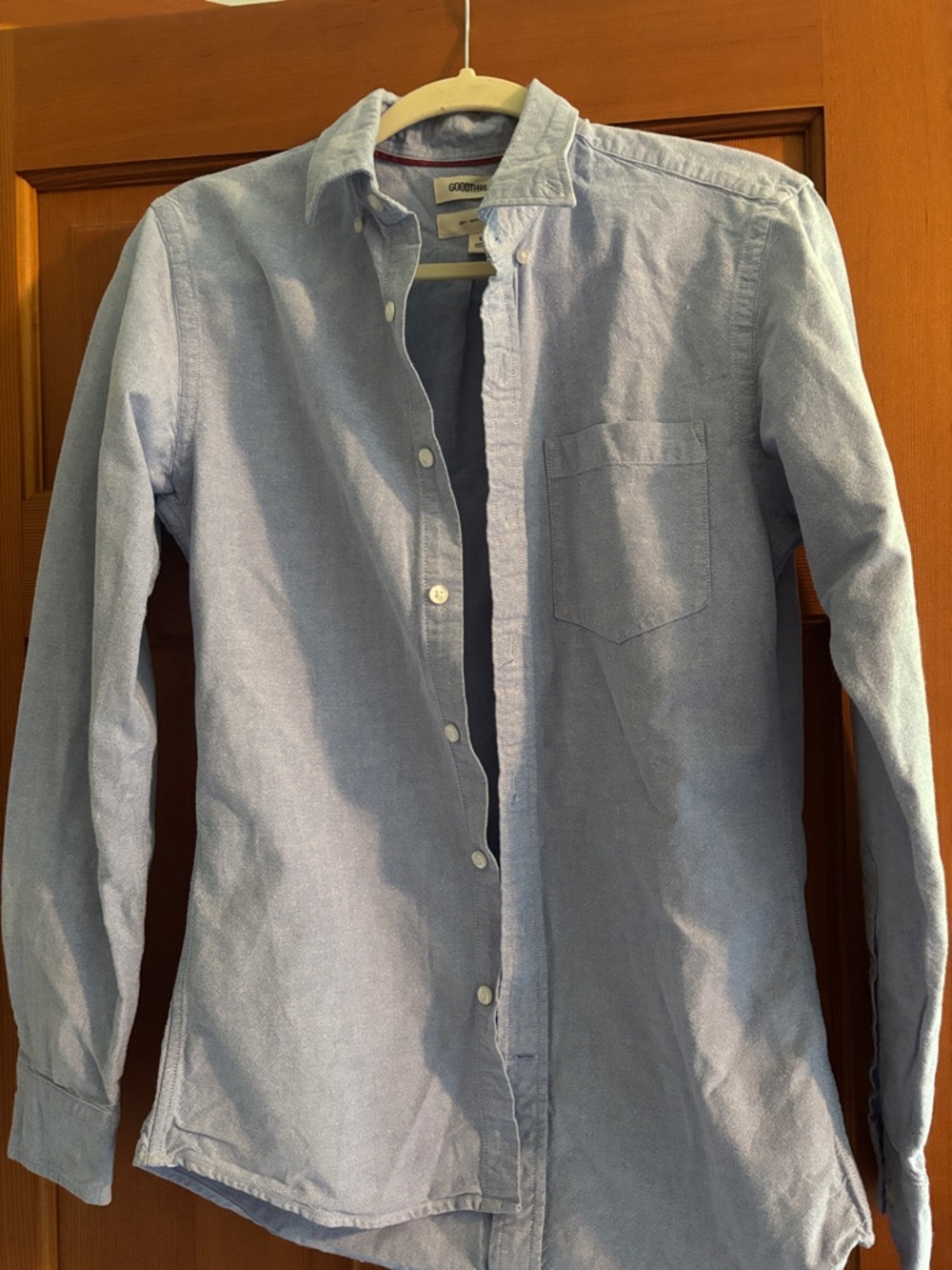 Goodthreads Pale Blue Men's Casual Button-Down Shirt